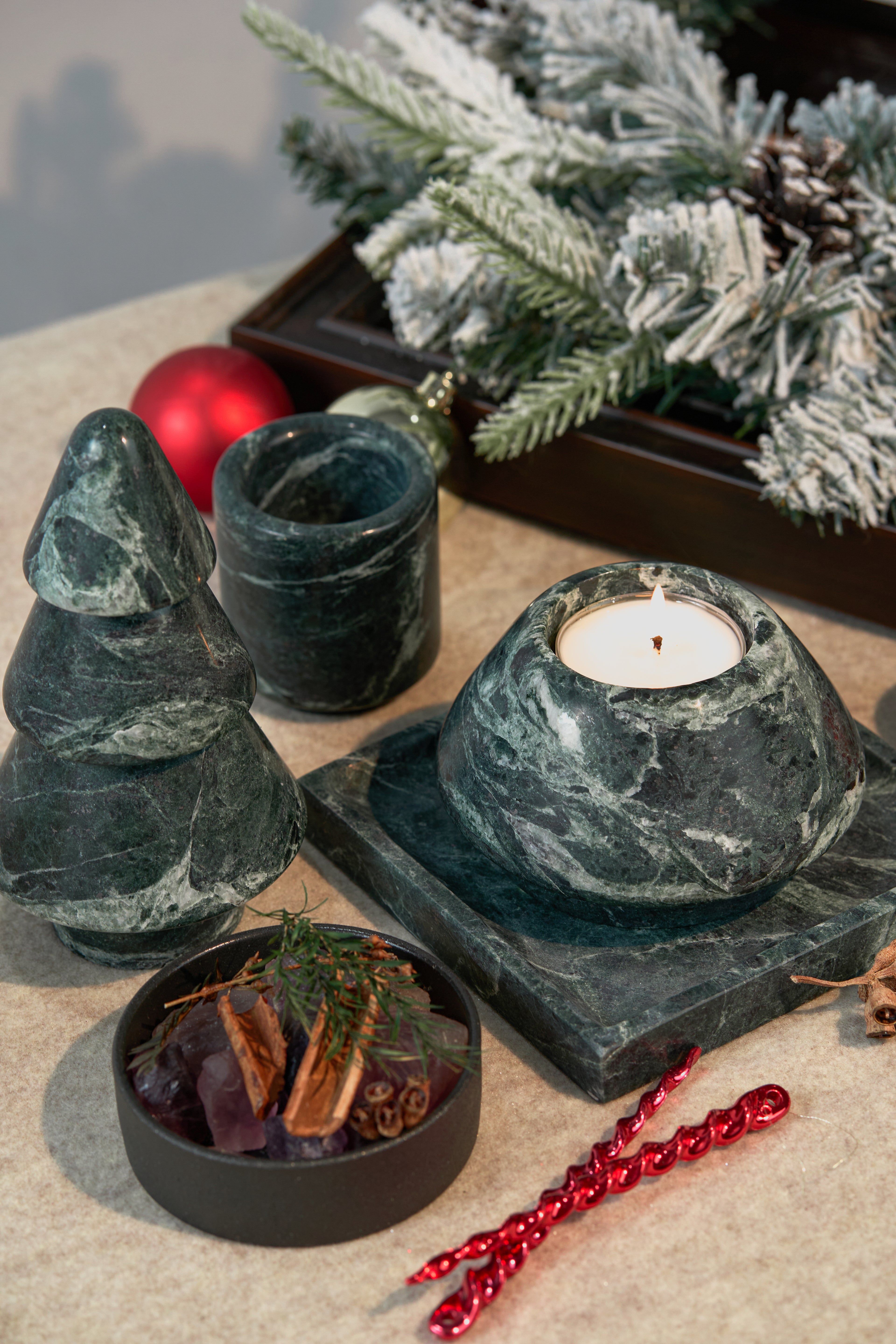 Marble Christmas Tree - Verde Affai