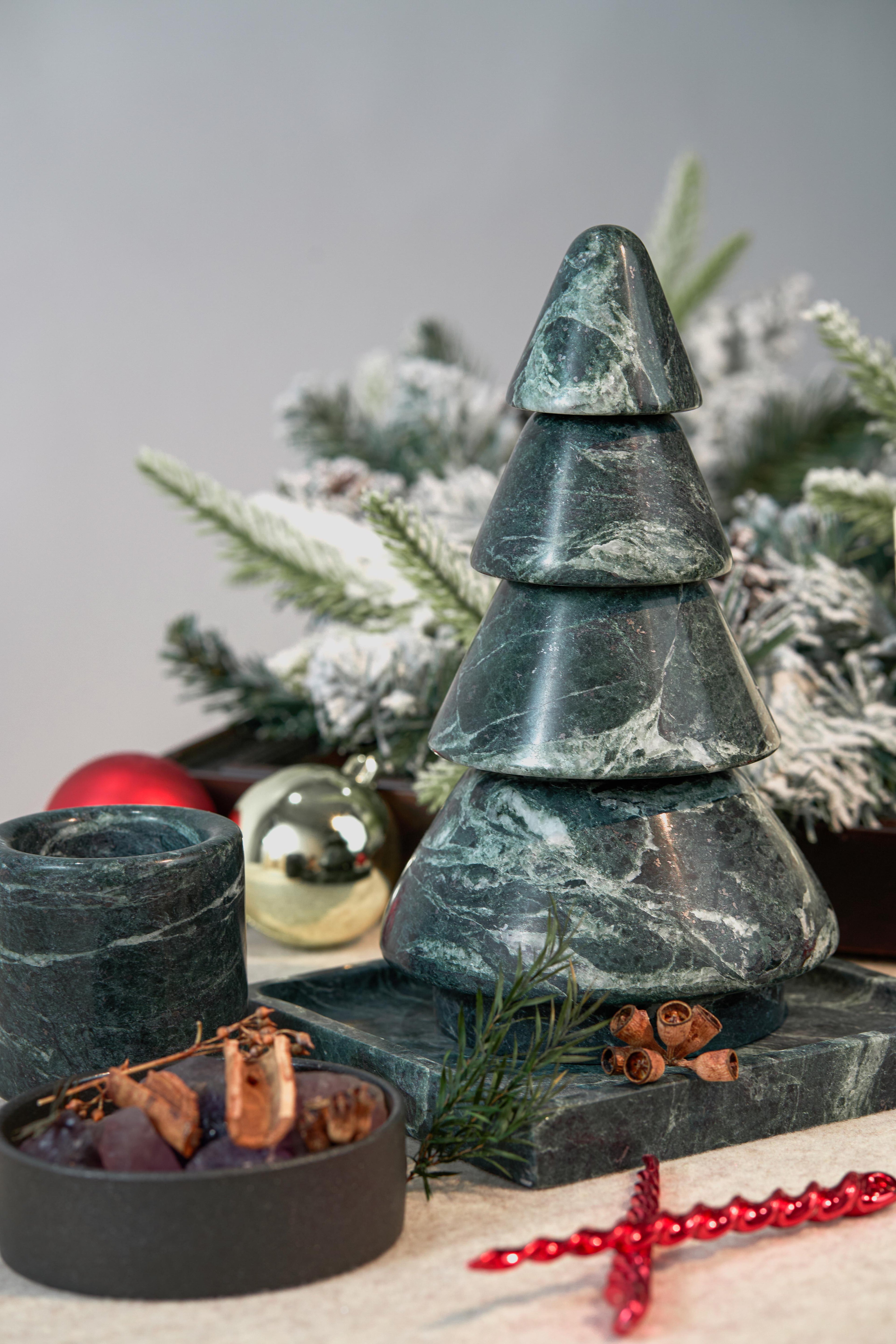 Marble Christmas Tree - Verde Affai